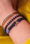 Pig & Hen Ladies Brontide Bracelet, Black & Gold