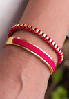 Pig & Hen Ladies Emily Bangle, Lipstick & Gold