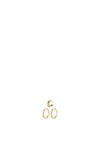 Pilgrim Care Set of 2 Cuff & Hoop Stacking Earrings, Gold