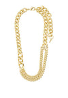 Pilgrim Friends Chunky Curb Chain Necklace, Gold