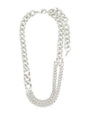 Pilgrim Friends Chunky Curb Chain Necklace, Silver