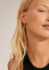 Pilgrim Harley Large Twirl Hoop Earrings, Gold Multi