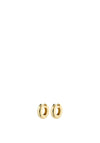 Pilgrim Learn Chunky Hoop Earrings, Gold
