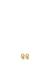 Pilgrim Learn Chunky Interlocking Hoop Earrings, Gold