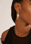 Pilgrim Learn Crystal Earrings, Silver