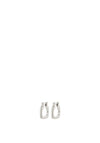 Pilgrim Live Square Hoop Earrings, Silver