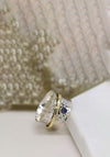 POM Labradorite Embellished Spinning Ring, Silver Size 57