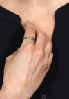 POM Thin Band Spinning Ring, Silver Size 54