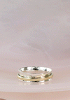 POM Thin Band Spinning Ring, Silver Size 58