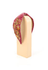 Powder Embellished Velvet Headband, Amethyst