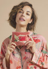 Powder Velvet Mini Crane at Sunrise Pouch, Petal