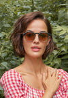 Powder Mirren Sunglasses, Cappuccino