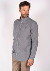 Pre End Classic Oxford Check Shirt, Classic Navy & White