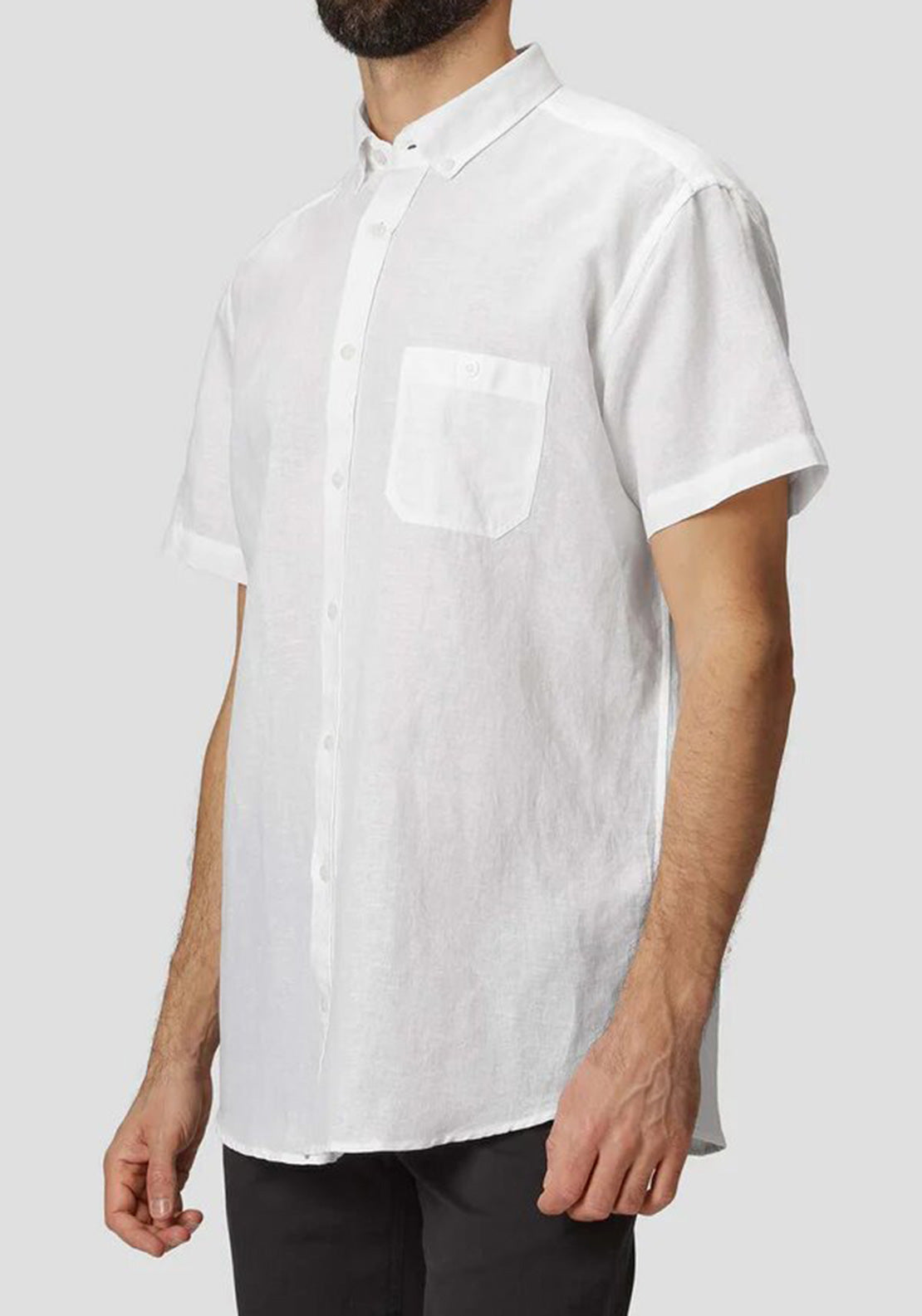 Pre End Frey Linen Shirt, White - McElhinneys