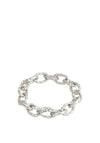 Pilgrim Reflect Cable Chain Recycled Bracelet, Silver