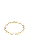 Pilgrim Pause Cable Chain Bracelet, Gold
