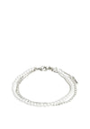 Pilgrim Baker 3 in 1 Set of Bracelets, Silver