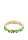 Pilgrim Callie Crystal Bracelet, Gold & Green