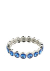 Pilgrim Callie Crystal Bracelet, Silver & Blue