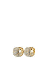 Pilgrim Be Crystal Huggie Hoop Earrings, Gold