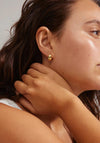 Pilgrim Anais Chunky Huggie Hoop Earrings, Gold