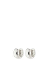 Pilgrim Anais Chunky Huggie Hoop Earrings, Silver