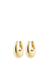 Pilgrim Chunky Retro Hoop Earrings, Gold