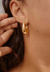 Pilgrim Chunky Retro Hoop Earrings, Gold