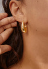 Pilgrim Chunky Retro Hoop Earrings, Gold