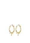 Pilgrim Ana Pearl & Crystal Hoop Earrings, Gold