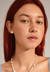 Pilgrim Emory Pearl Stud Earrings, Silver