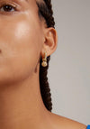 Pilgrim Crystal Ball Hoop Earrings, Gold