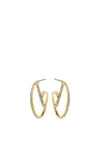 Pilgrim Etty Crystal Twist Earrings, Gold