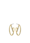 Pilgrim Etty Crystal Twist Earrings, Gold
