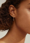 Pilgrim Elna Recycled Stud & Hoop Earrings, Gold