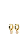 Pilgrim Evah Rosa Hoop Earrings, Gold