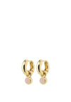 Pilgrim Evah Rosa Hoop Earrings, Gold