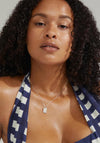 Pilgrim Be Crystal Pendant Necklace, Silver