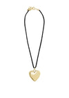 Pilgrim Reflect Chunky Heart Necklace, Gold