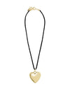 Pilgrim Reflect Chunky Heart Necklace, Gold