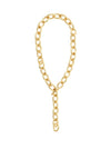 Pilgrim Reflect Cable T Bar Necklace, Gold