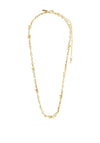 Pilgrim Hallie Shaped Crystal Necklace, Gold
