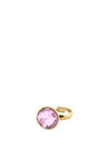 Pilgrim Callie Crystal Ring, Gold & Pink