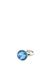 Pilgrim Callie Crystal Ring, Silver & Blue