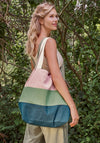 Powder Large Boho Colour Block Bag, Petal Multi