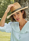 Powder Natasha Persian Tile Trim Hat, Teal