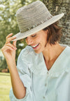 Powder Natalie Glitter Band Trim Hat, Slate