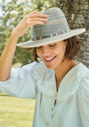 Powder Natalie Glitter Band Trim Hat, Teal