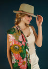 Powder Deborah Fedora Hat, Olive