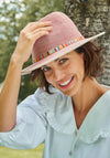 Powder Natalie Glitter Band Trim Hat, Fuchsia